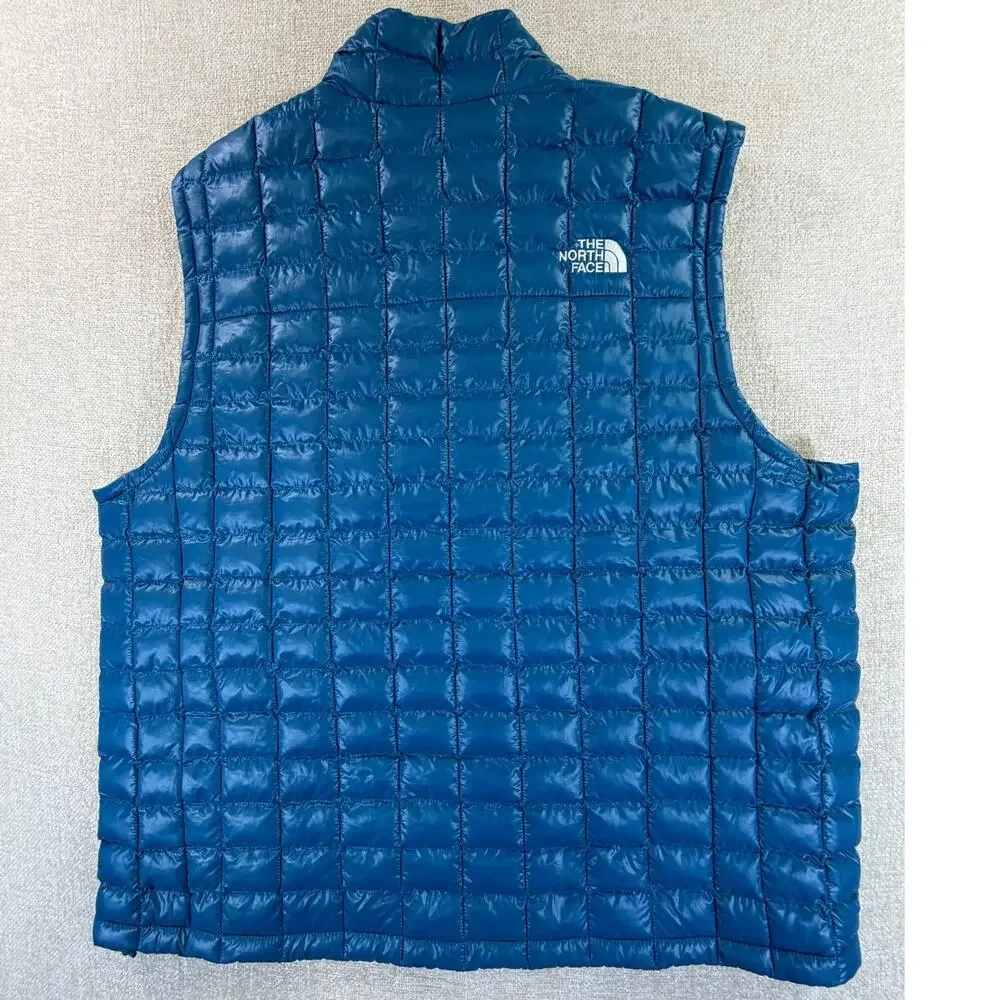 The North Face Men Blue XL NWT ThermoBall Full Zip Insulated Vest Outdoor Hiking
